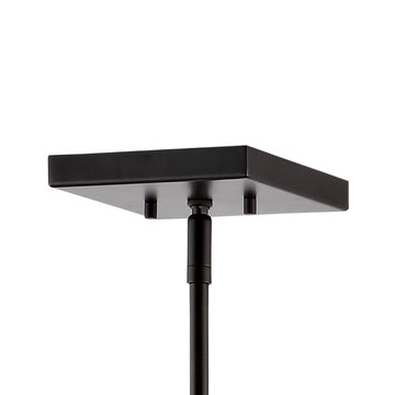 Quinn 8.13" Industrial Farmhouse Iron/Glass LED Pendant - JONATHAN Y